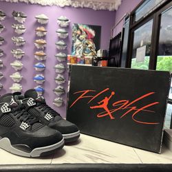 Jordan 4 Black Canvas 
