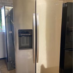 Whirlpool Refrigerator Side By Side Stainless Steel 