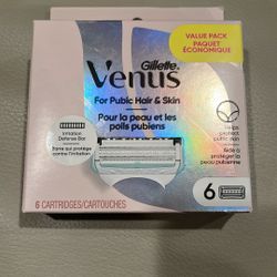 Gillette Venus 6 Cartridges Pack For Pubic Hair & Skin