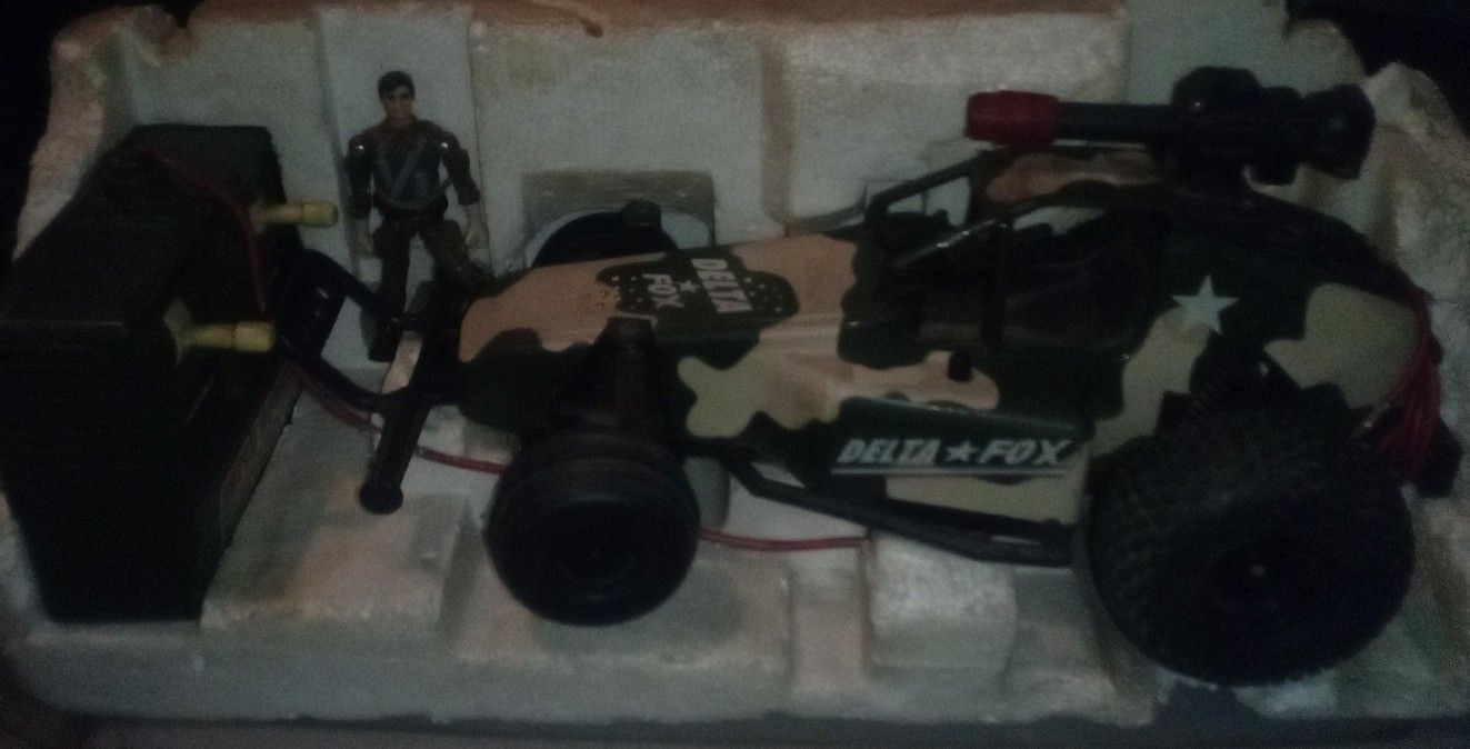 Vintage Delta Foxx Striker remote control gi joe style camo buggy NIB In box