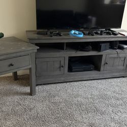 Bobs Tv Entertainment Stand with Matching Side Table