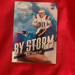 Mac Jones By Storm Rookie Card 