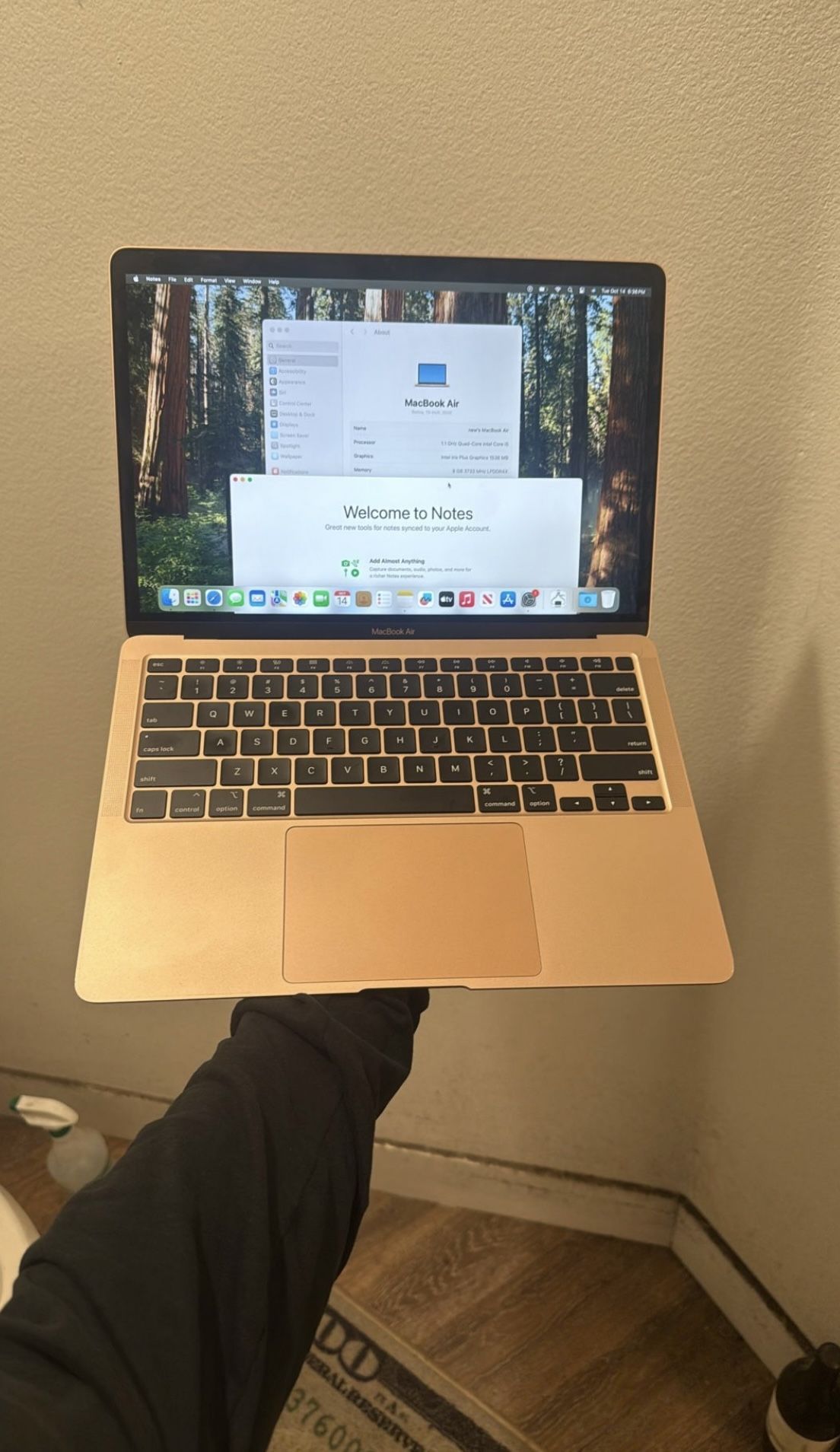 Apple 13 Inch MacBook Air 2020 intel i5 Has 512gb Flash Hard Drive 80 By Or Count Hardly Used Rose Gold