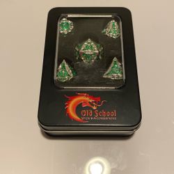 Old School Dice & Accessories 7pc DnD