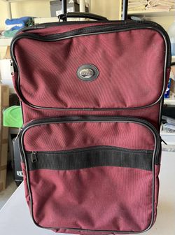 Burgandy Small Carry On Suitcase
