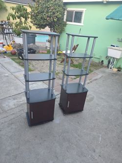 Standing Shelves Cabinet Set 