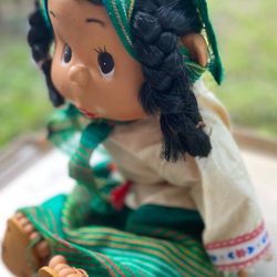 Three Dolls; 2 Hispanic, one Movable Dog (Chitzo )