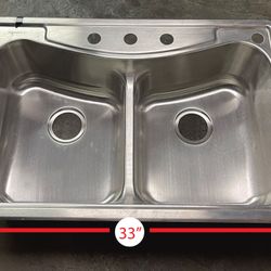 FRANKE double Bowl Stainless Steel Sink 