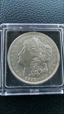 1921 Morgan silver dollar