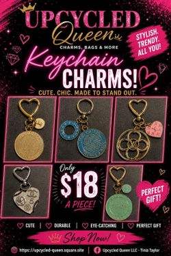 Double Charm Keychain/bag Charm