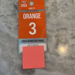 Orange Parking Pass