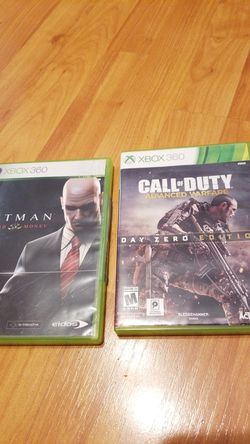 Xbox 360 games 10$ call of duty 5$ hitman