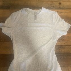 Skims Cotton Jersey T Shirt Small Light  Heather Grey