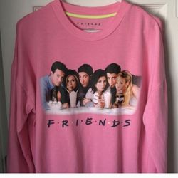 Women's Pink Fleece FRIENDS Sweatshirt Size Small 