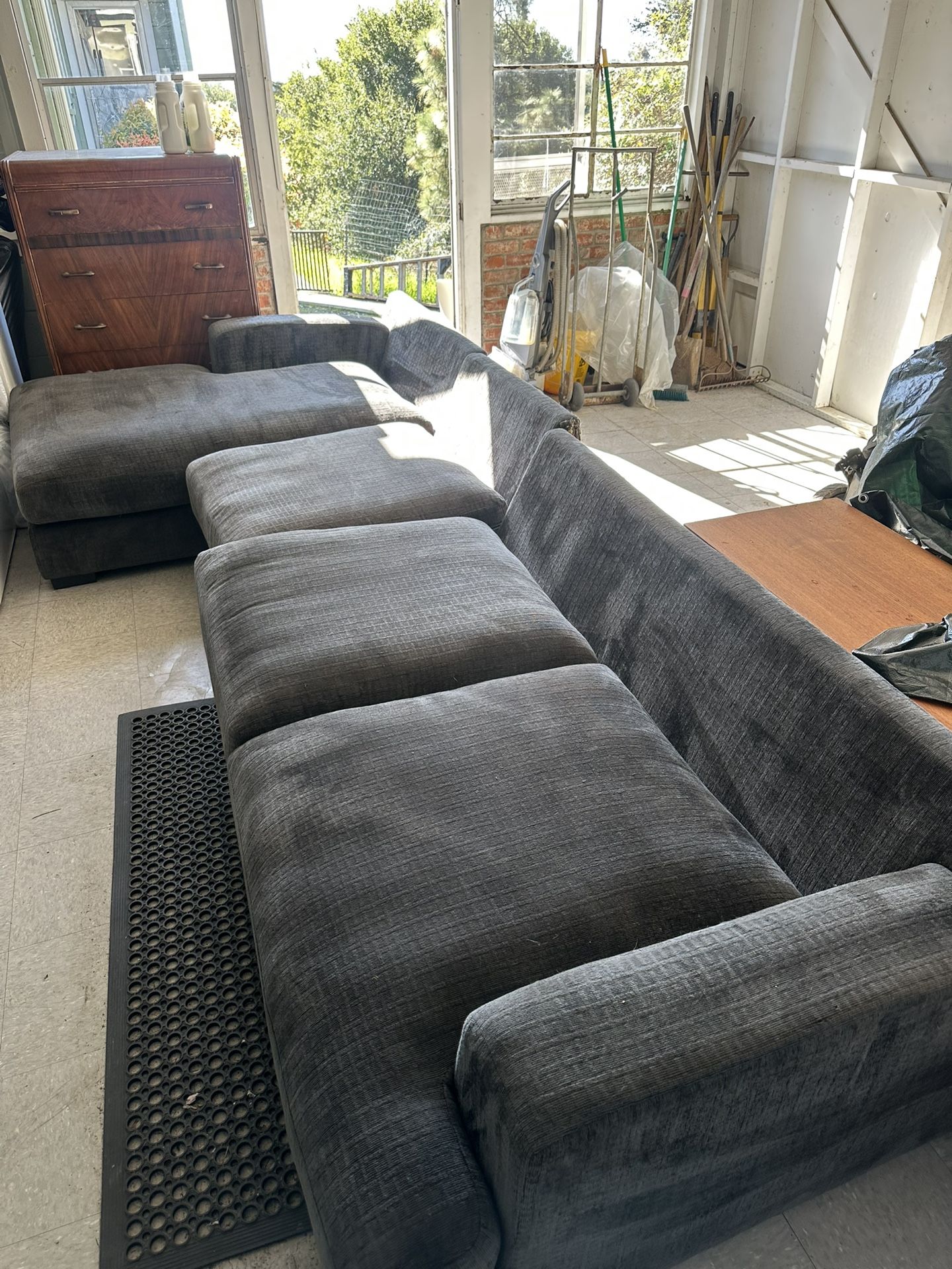 Gray Sectional Couch For Sale