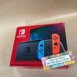 Nintendo Switch V2 Gaming Console New - Pay $5 today and pay the rest later -