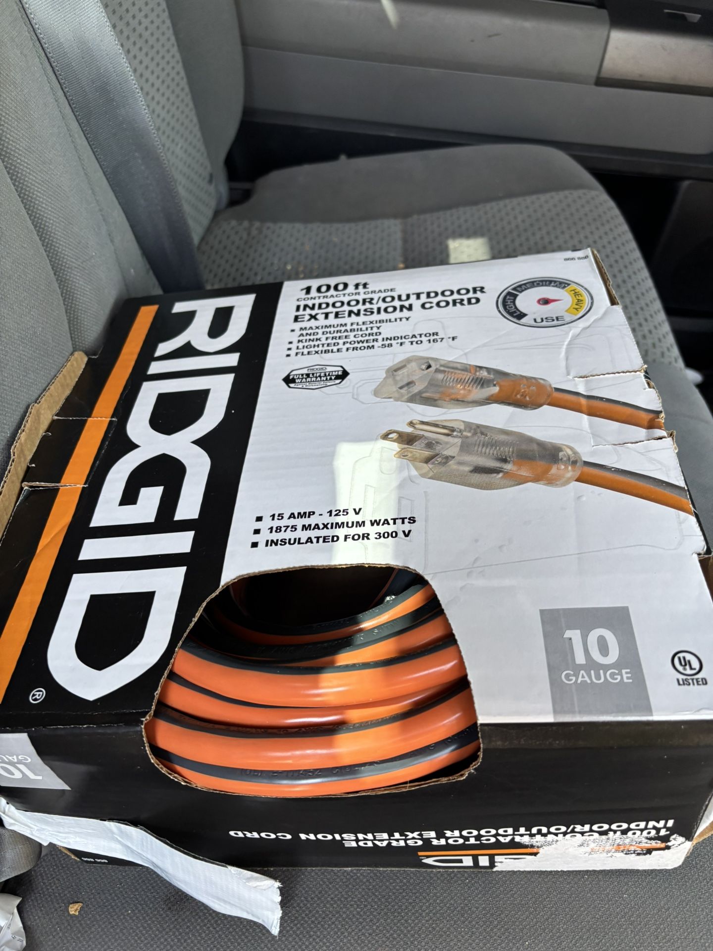100 Ft Ridgid Extension Cord