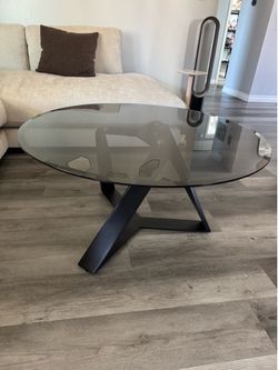 Glass / Black Coffee Table