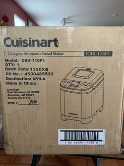 Cuisinart Bread Maker, Up To 2lb Loaf, New Compact Automatic