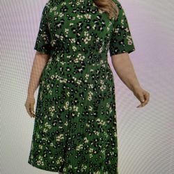 London Times Fit & Flare Dress
