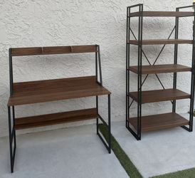 Desk And Cabinet Set