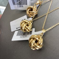 14k Gold Chain And Pendant 