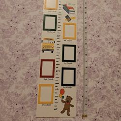 Growth Chart & School Years Photo Wall Art