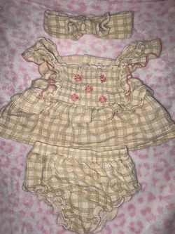 Baby girl dress three piece set