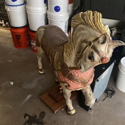 Vintage Wood Horse