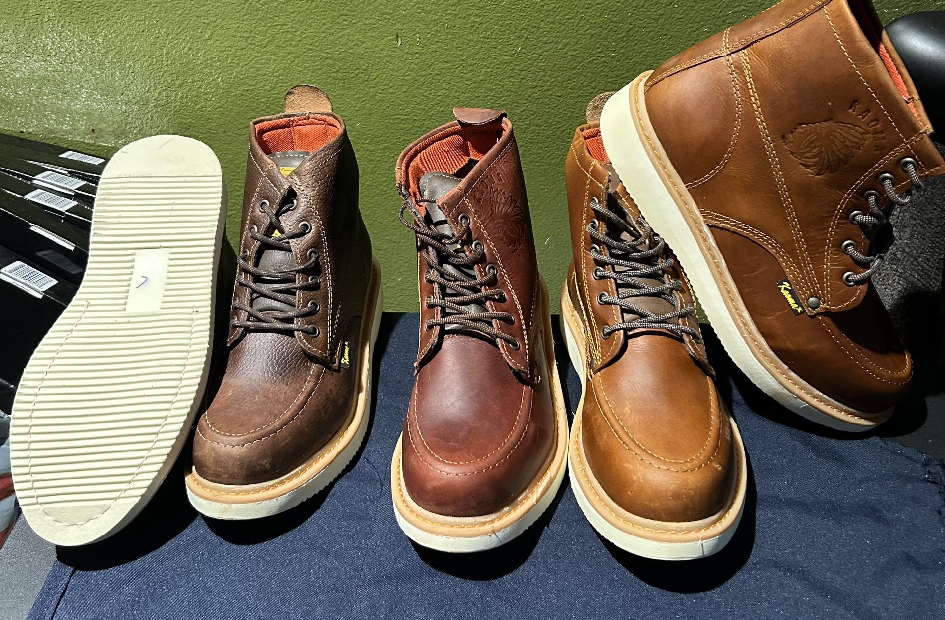 Work Boots 100% Genuine Leather 