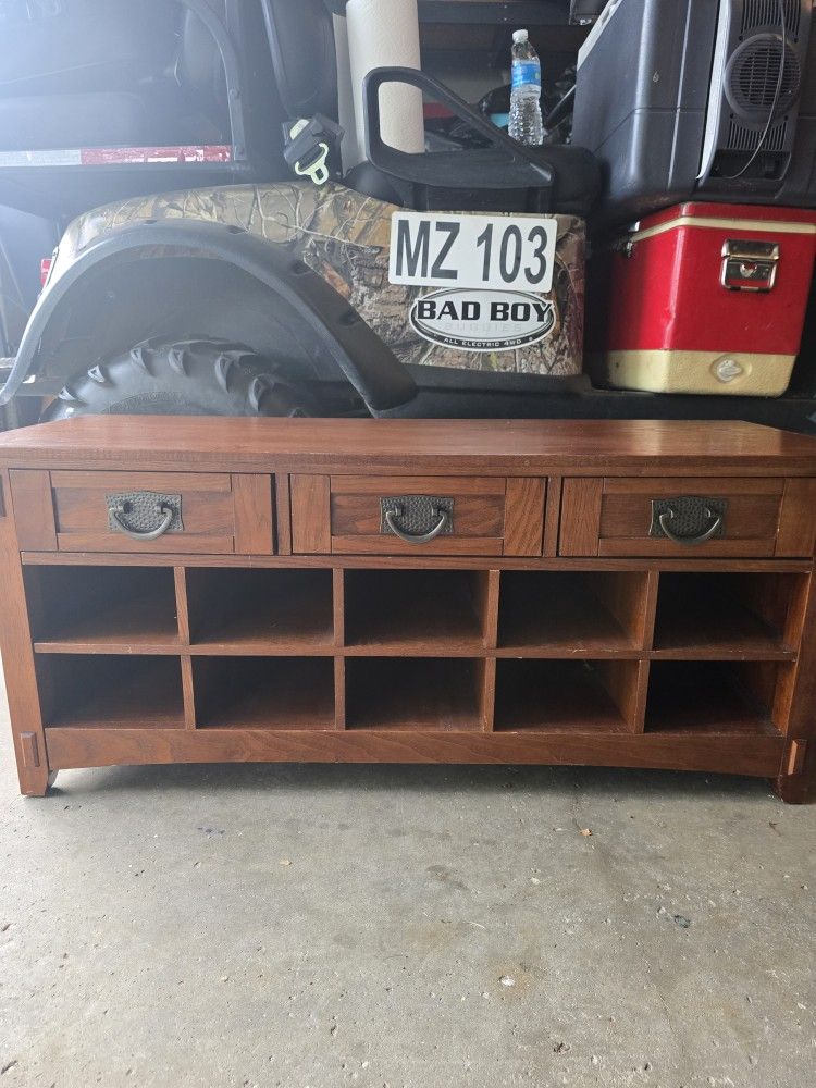 Wooden Shoe Rack