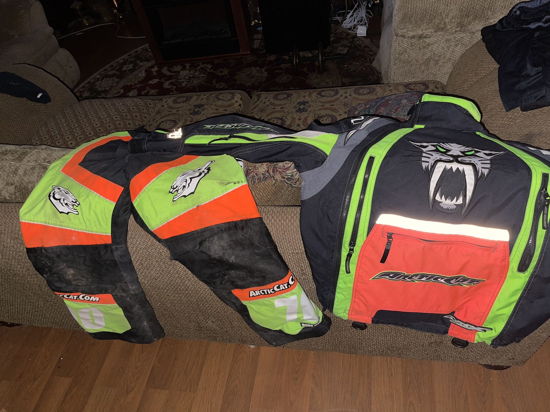 Team Arctic Snowmobile Jacket And Pants Size M
