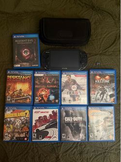 Ps vita oled , 9 games , 8gb memory card