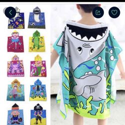 Kids Hooded Character Towels