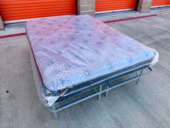 Queen Size Mattress w/ Platform Base