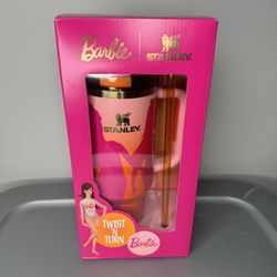 PRICE FIRM Limited Edition Barbie 60s Twist ‘N Turn Stanley Cup 40 oz Quencher Tumbler H2.0 BRAND NEW w/BOX