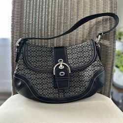 Coach purse Black and Grey