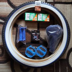 NEW Bicycle Bmx Parts Bundle 24" Blue