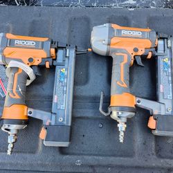 Ridgid Pneumatic 18-Gauge Narrow Crown Staple 1-1/2" Finish Stapler in excellent condition. I have 2 of these. $70 each. Pick up in Pasadena.