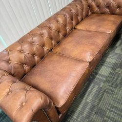 Real leather sofa，$1500