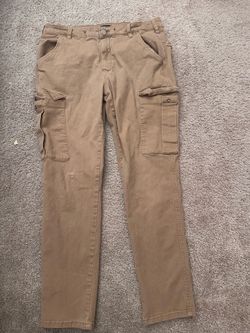 Fashion Nova Khaki Carpenter Cargo Pants Y2K Streetwear  Size 34