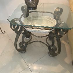 Living Room Rod Iron Tables,  1 Coffee, 2 Side, 1 Couch Tables.