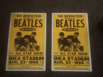 Vintage Beatles Concert Advertisement/poster