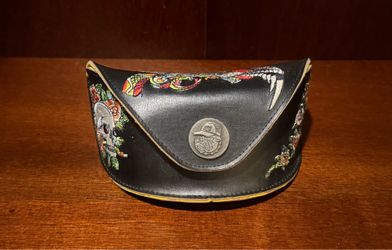 Ed Hardy Sunglasses with Embroidered Case