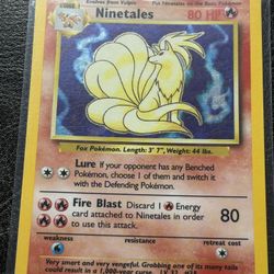 Ninetales Holo Vintage Pokemon Card 