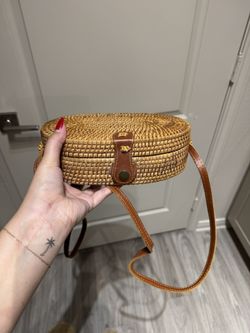 Woven Straw Purse