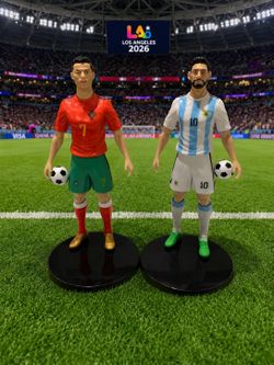 2026 World Cup Lionel Messi Cristiano Ronaldo Figures 8”