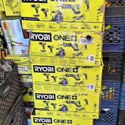 Ryobi 6 pieces combo tool set model pcl1600k2
