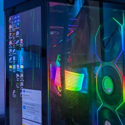 Pc Prebuilt 3500$ Was 4300 Giving A 800 Dollar Discount Because Of One Fan And Pop Up But Still Works Great You Can Remove Pop Up With Software 