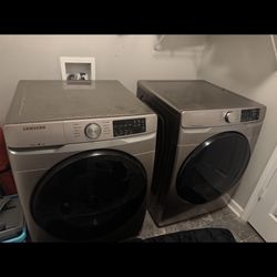 Samsung Front Loader, Washer, And Dryer Electric
